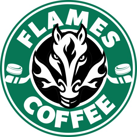 Calgary Flames Starbucks Coffee Logo vinyl decal